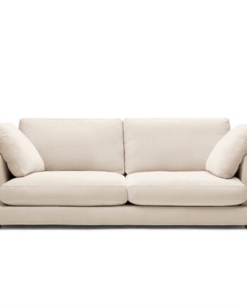 Personers Sofa Kave Home Gala Beige Polstret Chenille Mediumfast Skum Aftageligt Betræk på Afbetaling