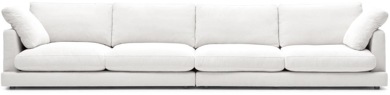 Personers Sofa Kave Home Gala Hvid Tekstureret Chenille L390 på Afbetaling