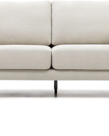 Personers Sofa Kave Home Gilma Grå Chenille Med Bøgetræsben Nordisk Design på Afbetaling