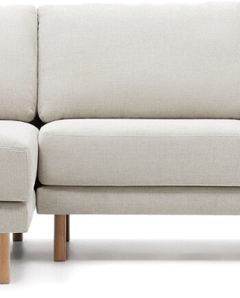 Personers Sofa Kave Home Gilma Nordisk Moderne Modul Chaiselong Grå Natur Chenille Vand Pletafvisende Aftagelige Puder på Afbetaling