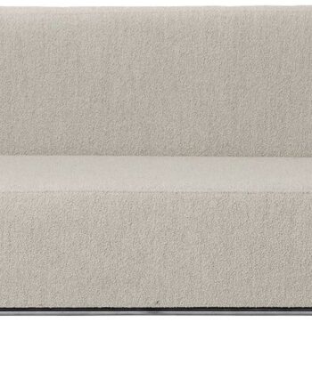 Personers Sofa Kristina Dam Modernist Boucl   Rustfrit Stål Beige H70 B77 L220 på Afbetaling