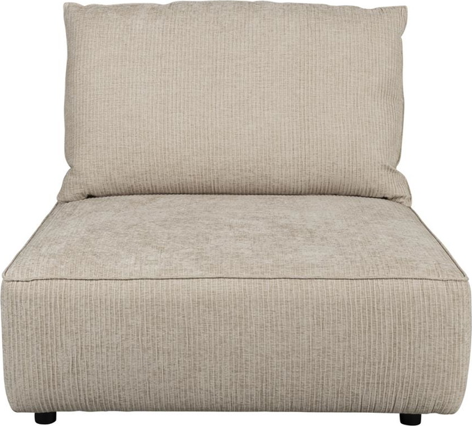 Personers Sofa Loungestol Zuiver Element Hunter Stenlysgrå Stof på Afbetaling
