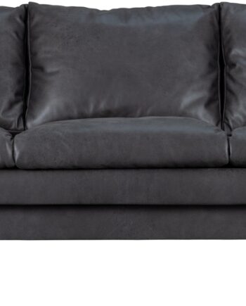 Personers Sofa Loveseat Woood Exclusive Tube Sort Polyester Med Kromstel på Afbetaling
