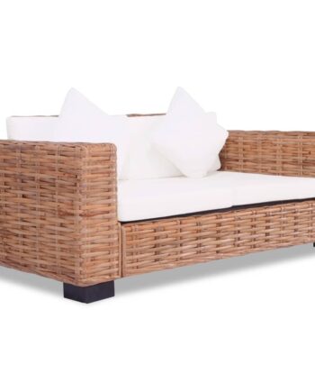 Personers Sofa Naturlig Rattan på Afbetaling