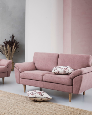 Personers Sofa  Pink Stof  Nordic på Afbetaling