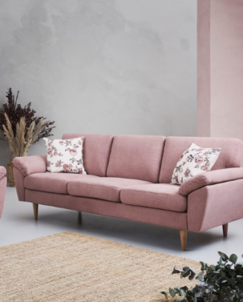 Personers Sofa  Pink Stof  Nordic på Afbetaling