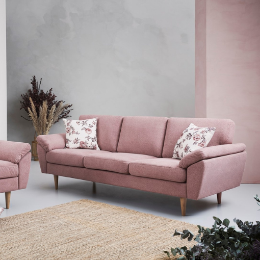Personers Sofa Pink Stof Nordic på Afbetaling