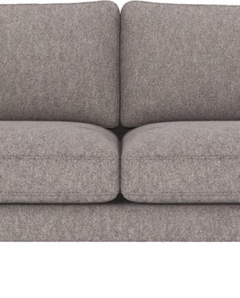 Personers Sofa Rowico Braden Gråt Stof Lakerede Egetræsben Tidløst Design Høj Komfort på Afbetaling