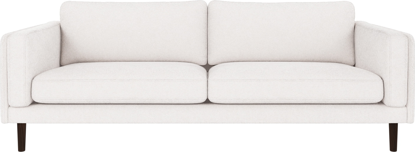 Personers Sofa Rowico Braden Hvidt Bobby Stof Med Lakerede Egetræsben Fsc Certificeret Stel Skandinavisk Design Slidstærk Polstring på Afbetaling