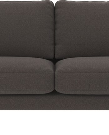 Personers Sofa Rowico Corwin 238 Mørkegrå Rita Polyester Med Sorte Pulverlakerede Metalben på Afbetaling
