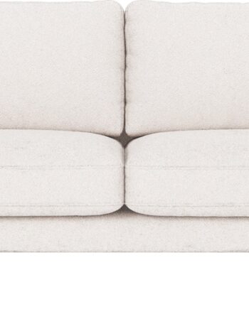 Personers Sofa Rowico Corwin Alice 101 Hvidt Stof Med Sorte Pulverlakerede Metalben Fsc Certificeret Ramme på Afbetaling