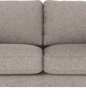 Personers Sofa Rowico Corwin Bobby Gråt Polyester Med Sortlakerede Metalben H83 B190 D98 på Afbetaling