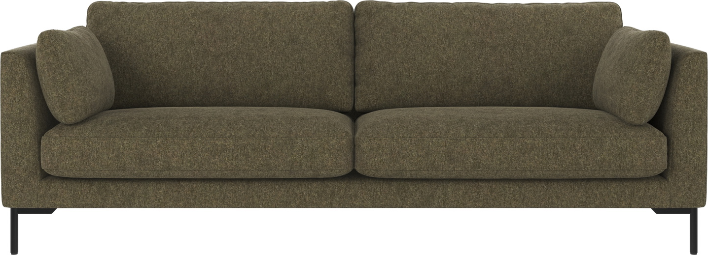 Personers Sofa Rowico Corwin Brenda Grøn Stof Med Sorte Pulverlakerede Metalben H83b238d98 på Afbetaling