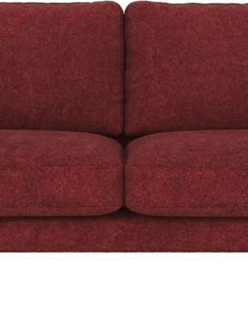 Personers Sofa Rowico Corwin Dybrød Anna8 Polyester Med Sorte Pulverlakerede Metalben 238 Bred på Afbetaling