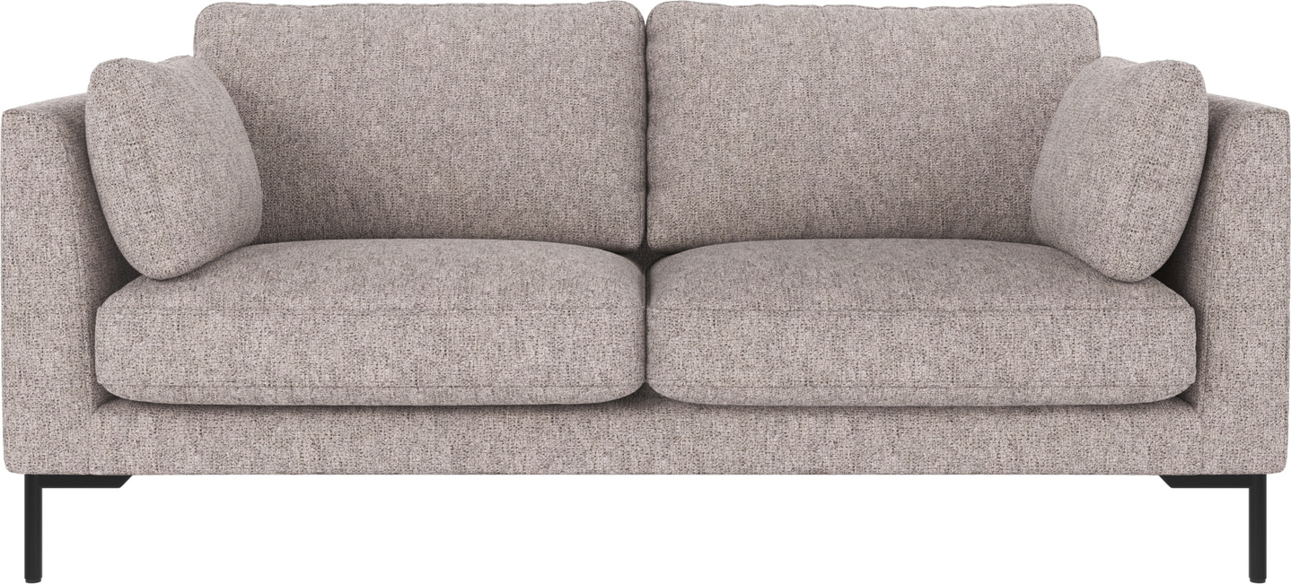 Personers Sofa Rowico Corwin Grå Max 180 Stof Med Sort Pulverlakeret Metalstel Nordisk Design Fsc Mix på Afbetaling