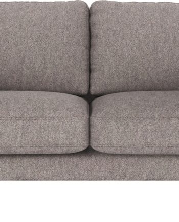 Personers Sofa Rowico Corwin Gråt Alice Stof Med Sorte Pulverlakerede Metalben på Afbetaling