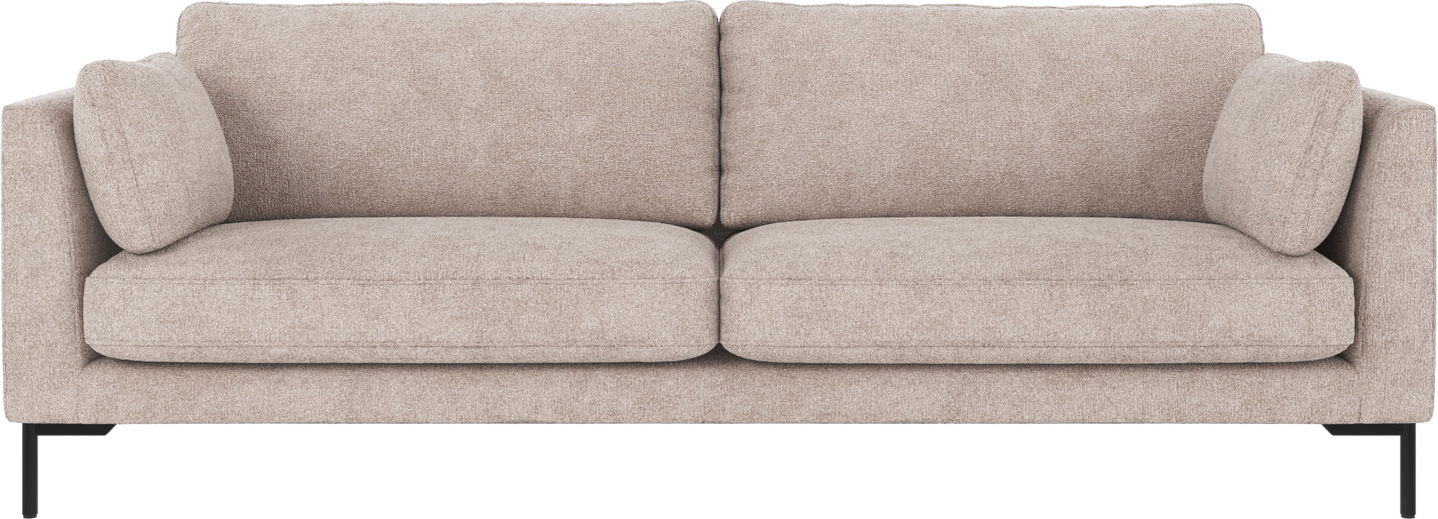 Personers Sofa Rowico Corwin Greg Lysegrå Polyester Med Sorte Metalben H83b238d98 på Afbetaling