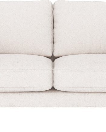 Personers Sofa Rowico Corwin Hvid Alice 101 Stof Med Sorte Metalben på Afbetaling