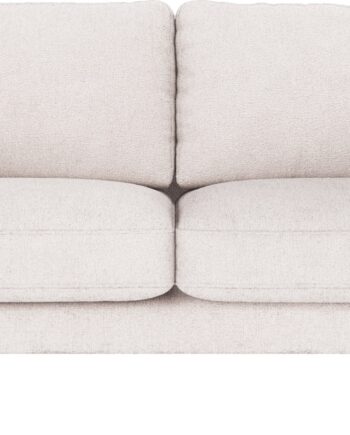 Personers Sofa Rowico Corwin Hvid Greg Polyesterstof Med Sorte Metalben B190xd98xh83 på Afbetaling