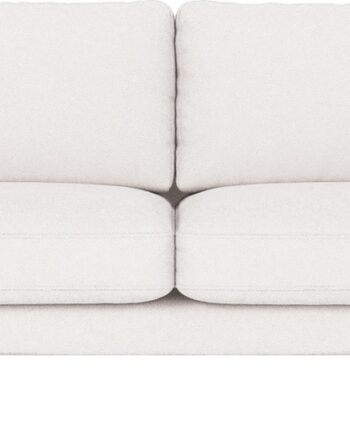 Personers Sofa Rowico Corwin Hvidt Bobby Polyester Med Sortlakerede Metalben Nordisk Design på Afbetaling