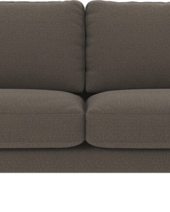 Personers Sofa Rowico Corwin Mellemgrå Rita Stof Med Sortlakerede Metalben 238x98x83 på Afbetaling