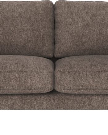 Personers Sofa Rowico Corwin Mørk Beige Greg Stof Pulverlakerede Sorte Metalben Fsc Mix Træramme på Afbetaling