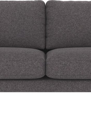Personers Sofa Rowico Corwin Mørkegrå Polyesterstof Med Sorte Metalben 238x98x83 på Afbetaling