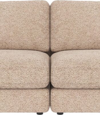Personers Sofa Rowico Duncan Lysebeige Anna Stof Med Koldskum Zigzagfjedre på Afbetaling