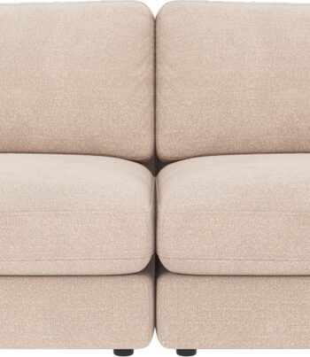 Personers Sofa Rowico Duncan Lysebeige Rita 100 Polyester Stof Nordisk Komfort Med Zigzag Fjedre Koldskum på Afbetaling