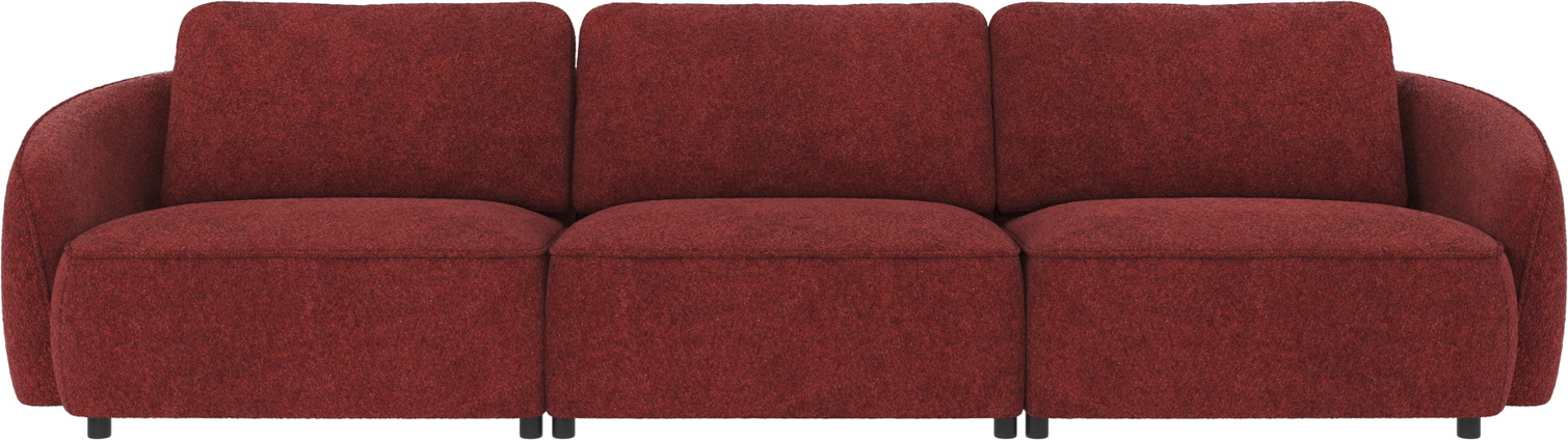 Personers Sofa Rowico Norris Anna Rød Polyesterstof Fsc Mix Skandinavisk Design på Afbetaling