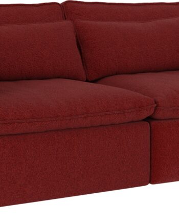 Personers Sofa Rowico Rawlins Anna Rød Polyesterstof 226x116x85 på Afbetaling