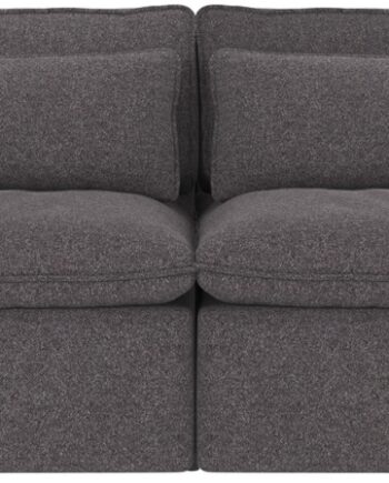 Personers Sofa Rowico Rawlins Maxi Mørkegrå Brenda Polyester 259x116 på Afbetaling
