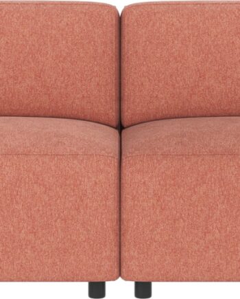 Personers Sofa Rowico Willard Brenda 100 Polyester Rød Fsc Mix Stel 70236 Modulopbygget på Afbetaling
