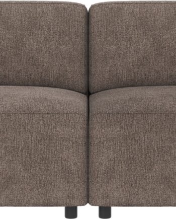 Personers Sofa Rowico Willard Greg Mørk Beige 236x98x70 Modulopbygget Med Koldskum   Zigzag Fjedre Fsc Mix på Afbetaling