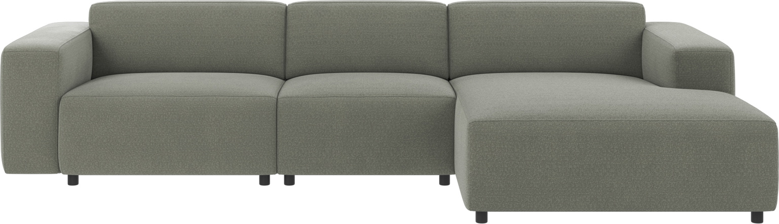 Personers Sofa Rowico Willard Med Chaiselounge Grøn Rita 158 Stof Modulopbygget Nordisk Design 312x161 på Afbetaling