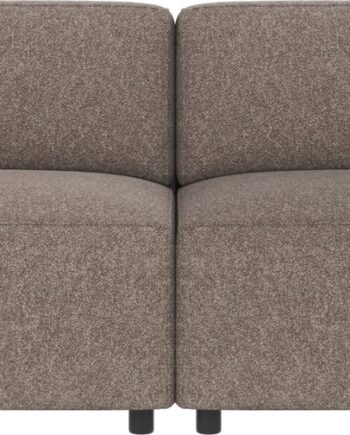 Personers Sofa Rowico Willard Mørk Beige Bobby Stof Skandinavisk Minimalistisk Design på Afbetaling