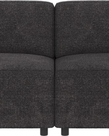 Personers Sofa Rowico Willard Robin Mørkegrå Stof 100 Polyester Modulopbygget på Afbetaling