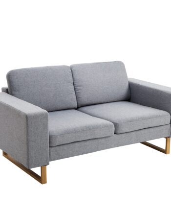 Personers Sofa Stofsofa Hjørnesofa Polstret Sofa Siddemøbler Armlæn Træ Lysegrå 145 på Afbetaling