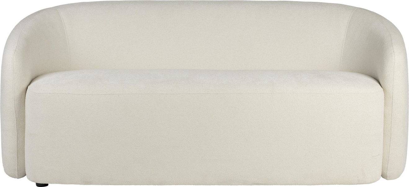 Personers Sofa Studio White Len Lysgrå Polstret Polyester Kompakt Design 18187 på Afbetaling