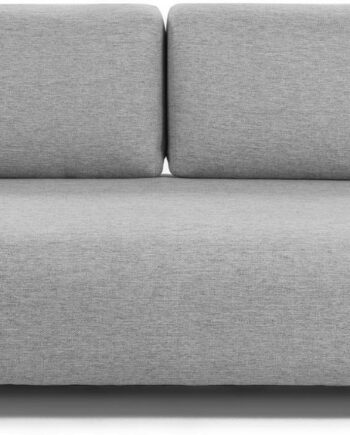 Personers Sofa Tresæder Kave Home Compo Nordic Grå Polstret Stof Uden Armlæn på Afbetaling