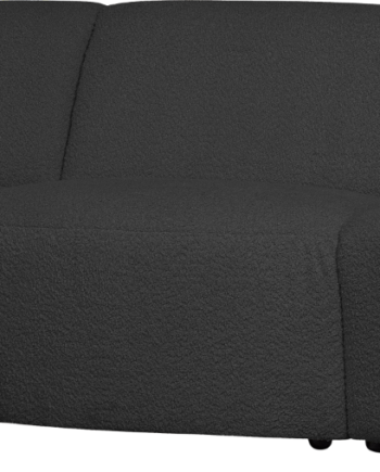 Personers Sofa Venstrevendt Chaiselong Woood Coco Boucl Mørkegrå 230x138x70 på Afbetaling