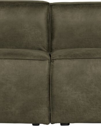 Personers Sofa Woood Bean Grøn Læderlook Fsc Stel H73xb246xd96 på Afbetaling