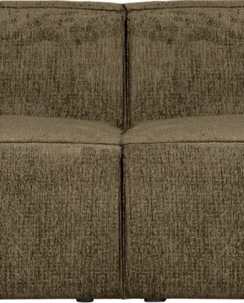 Personers Sofa Woood Bean Grøn Strukturfløjl L246 Modulopbygget Robust Design på Afbetaling