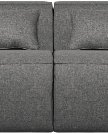 Personers Sofa Woood Exclusive Bean Robust Mellemgrå Loungecouch Med Vand   Pletafvisende Stof H73xb246xd96 på Afbetaling