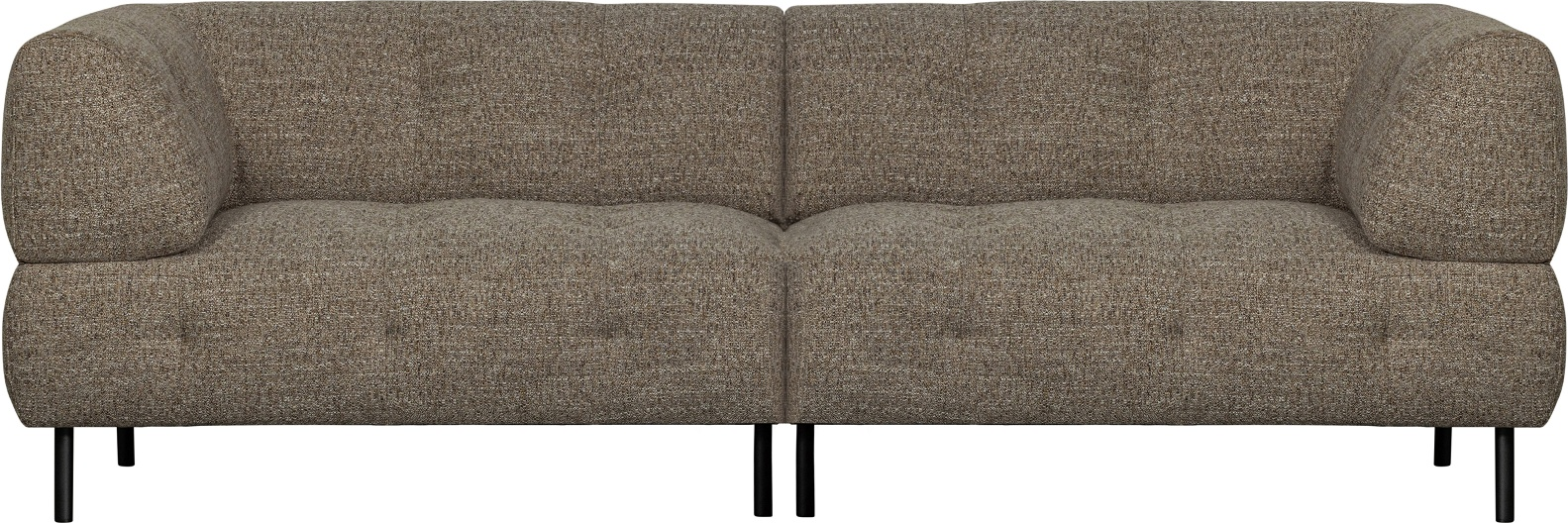 Personers Sofa Woood Lloyd Mørkebrun Polstret Stofsofa Med Tidløst Elegant Design H75xb245xd90 på Afbetaling
