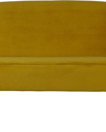 Personers Sofa Woood Sara Jarra Fløjl Gul 110x72x73 på Afbetaling