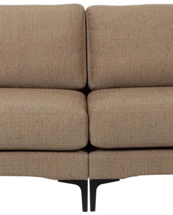 Personers Sofa Zuiver Balcony Brungrå Stof Slidstærk Polyakryl Polyester Med Skum B256d99h85 på Afbetaling