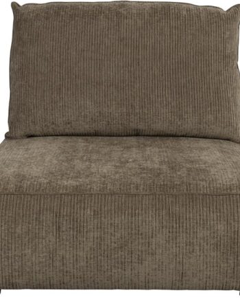 Personers Sofa Zuiver Element Hunter Gråbrun Ribbet Stof H87xb99xl100 på Afbetaling