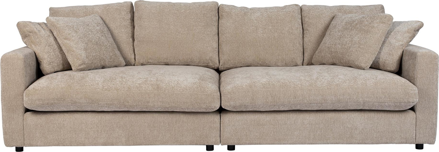 Personers Sofa Zuiver Sense Stengrå Stof 266x113x85 Skum Slidstærk på Afbetaling