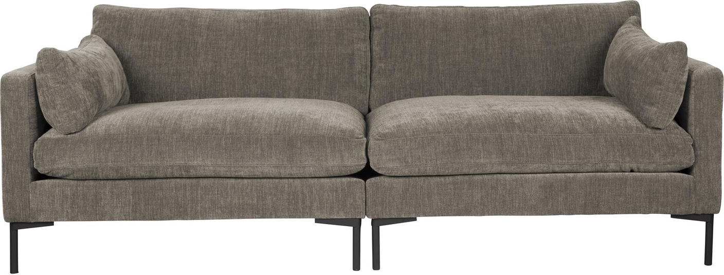 Personers Sofa Zuiver Summer Kaffe Stof Aftageligt Betræk ø230x101x82 på Afbetaling